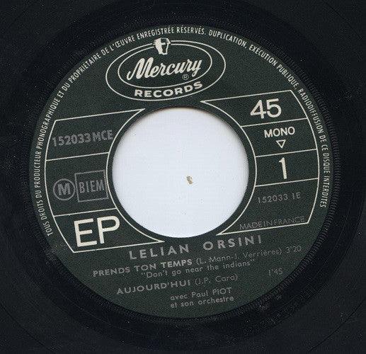 Lélian Orsini : Prends Ton Temps (7", EP)