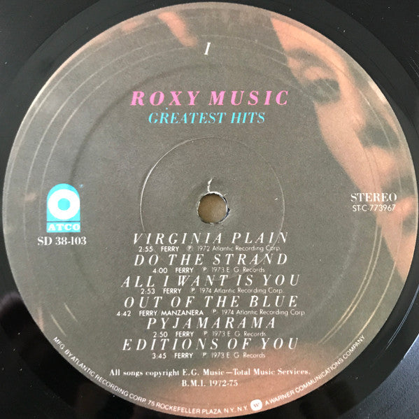 Roxy Music : Greatest Hits (LP, Comp, Pre)