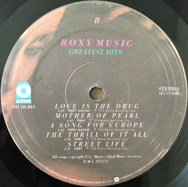Roxy Music : Greatest Hits (LP, Comp, Pre)