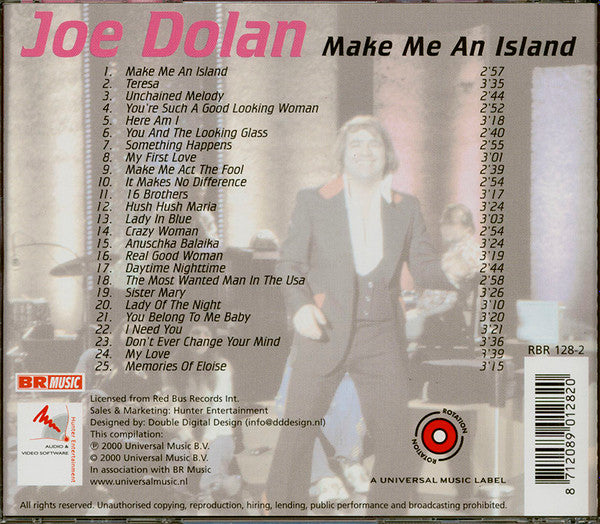 Joe Dolan : Make Me An Island (CD, Comp, RE)