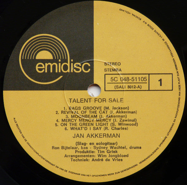 Jan Akkerman : Guitar For Sale (LP, Album, RE)
