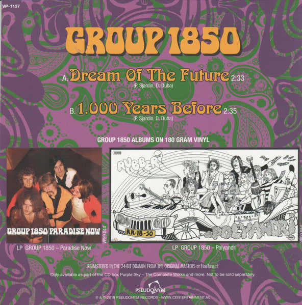 Group 1850 : Dream Of The Future (7", Single, Pur)