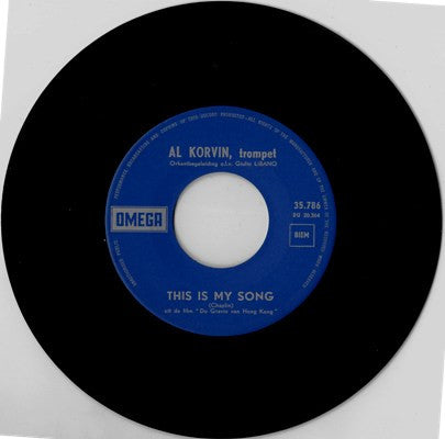 Al Korvin & Orchestra : This Is My Song (7", Single, Mono)