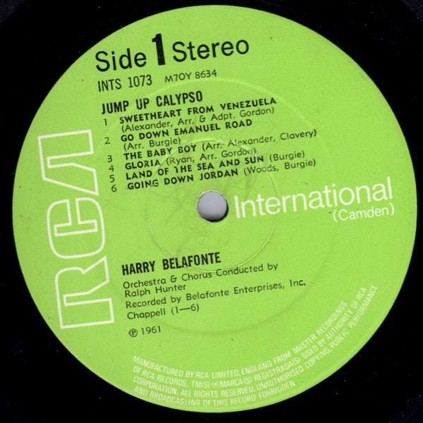 Belafonte* : Jump Up Calypso (LP, Album, RE)