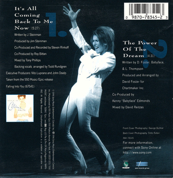 Celine Dion* : It's All Coming Back To Me Now / The Power Of The Dream (CD, Single, Car)
