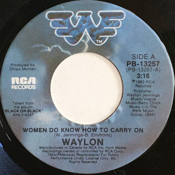 Waylon Jennings : Women Do Know How To Carry On (7", Single)