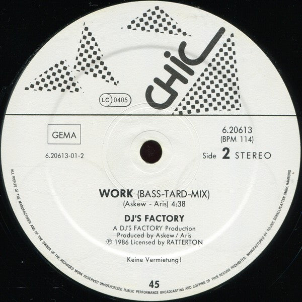 DJ's Factory : Mr. Mister Medley (12", Maxi)