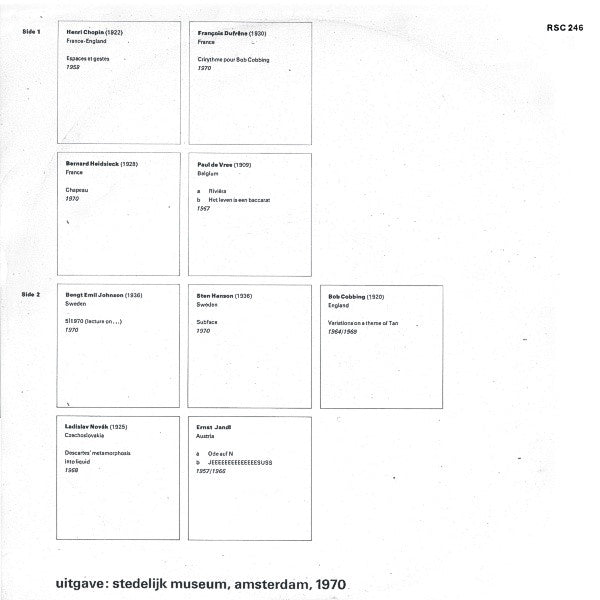 Various : Klankteksten ? Konkrete Poëzie  Visuele Teksten (LP, Comp)