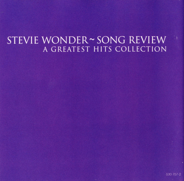 Stevie Wonder : Song Review - A Greatest Hits Collection (CD, Comp, RE)
