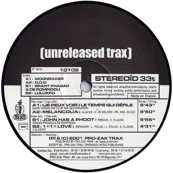Various : Compilatrax Vol. 2 (Unreleased Trax) (12")