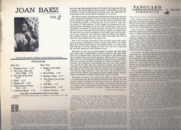 Joan Baez : Joan Baez Vol. 2 (LP, Album)