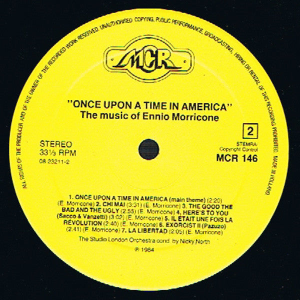 Studio London Orchestra*  conducted by  Nicky North : Once Upon A Time In America (The Music Of Ennio Morricone) (LP, Comp)