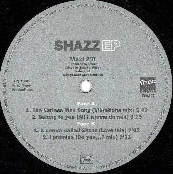 Shazz : Shazz EP (12", EP)