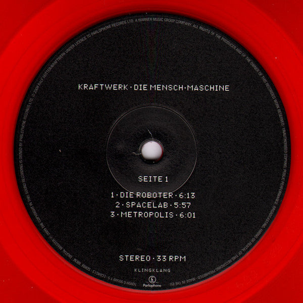 Kraftwerk : Die Mensch•Maschine (LP, Album, Ltd, RE, RM, S/Edition, Red)