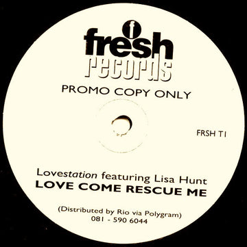 Lovestation Featuring Lisa Hunt : Love Come Rescue Me (12", Promo)