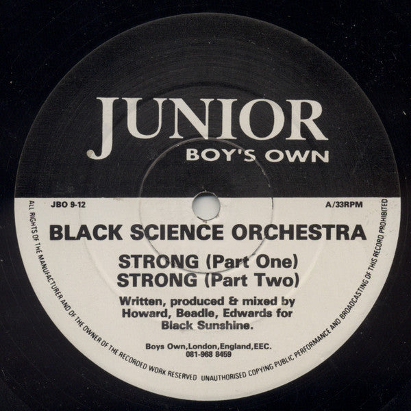 Black Science Orchestra : Strong (12")