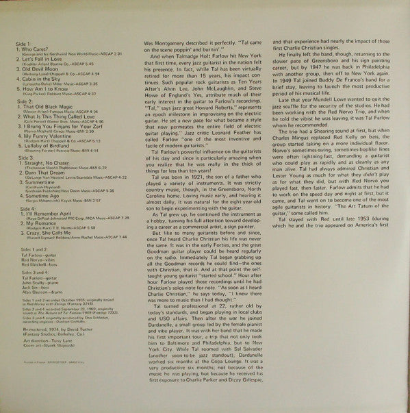 Tal Farlow : Guitar Player (2xLP, Comp, RE, Gat)