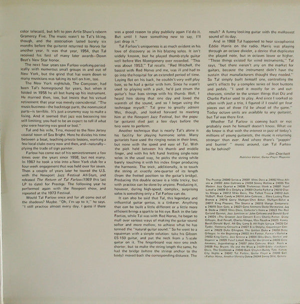 Tal Farlow : Guitar Player (2xLP, Comp, RE, Gat)
