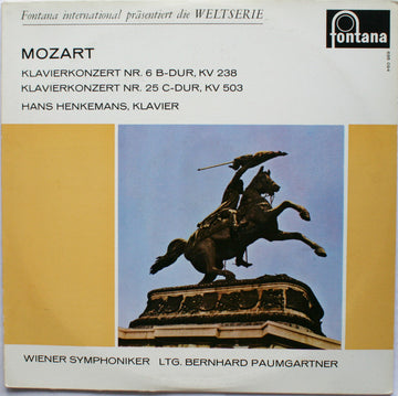 Wolfgang Amadeus Mozart, Hans Henkemans, Wiener Symphoniker, Bernhard Paumgartner : Klavierkonzert Nr. 6 B-dur, KV 238 / Nr. 25 C-dur, KV 503 (LP, Mono)