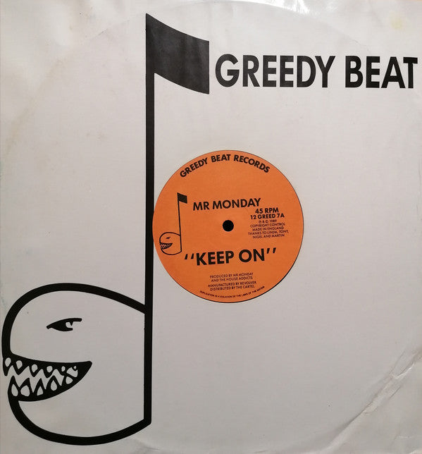 Mr Monday* : Keep On / Don't Stop (12")