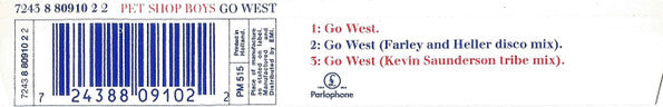 Pet Shop Boys : Go West (CD, Single)