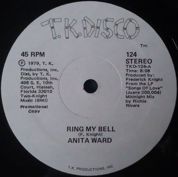 Anita Ward : Ring My Bell / Make Believe Lovers (12", Promo)