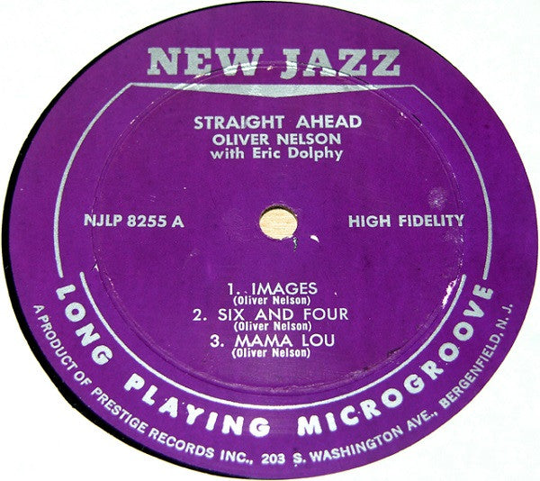 Oliver Nelson With Eric Dolphy : Straight Ahead (LP, Album, Mono)