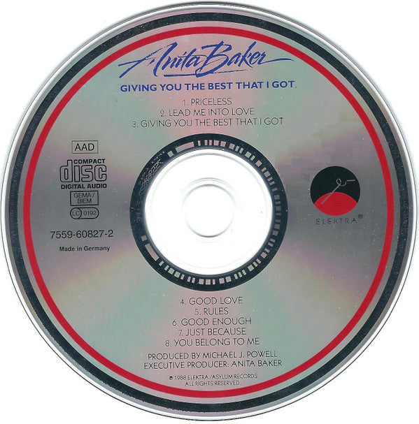 Anita Baker : Giving You The Best That I Got (CD, Album, RP)