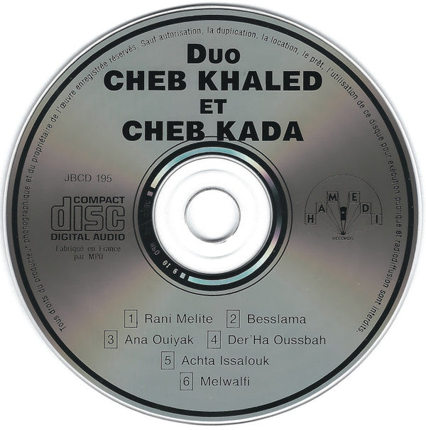 Khaled Et Cheb Kada : Duo (CD, Album)