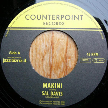 Sal Davis / Jeff Resnick : Makini / Glass (7", RE)