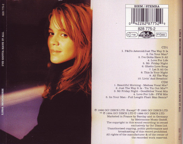 Lisa Moorish : I've Gotta Have It All (2xCD, Album, Ltd)