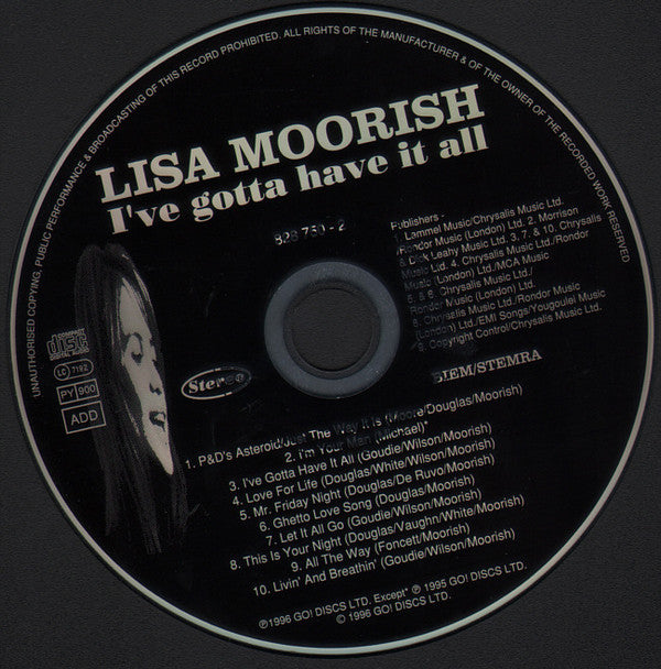 Lisa Moorish : I've Gotta Have It All (2xCD, Album, Ltd)