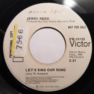 Jerry Reed : Let's Sing Our Song / Grab Bag (7", Promo)