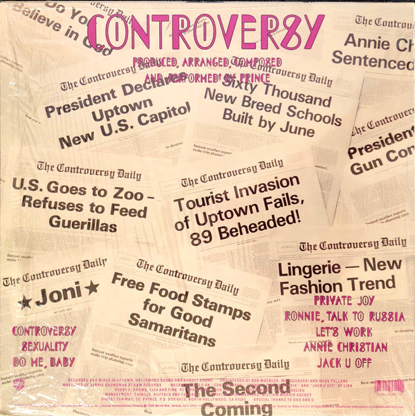 Prince : Controversy (LP, Album, Spe)