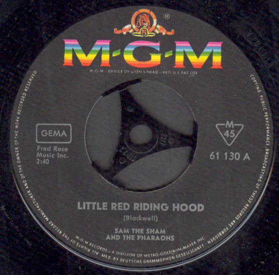 Sam The Sham & The Pharaohs : Little Red Riding Hood / Love Me Like Before (7", Single, Mono)