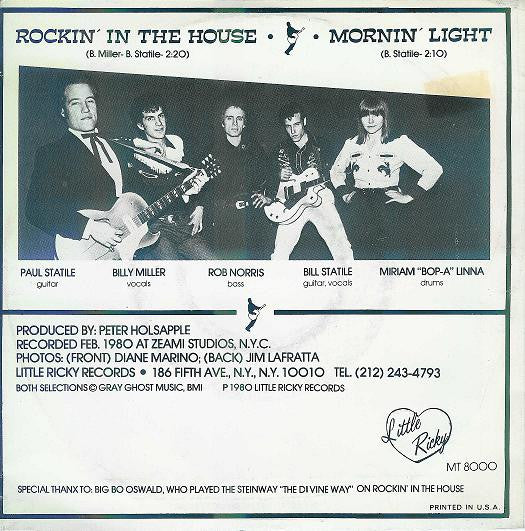 The Zantees : Rockin' In The House (7", Single)