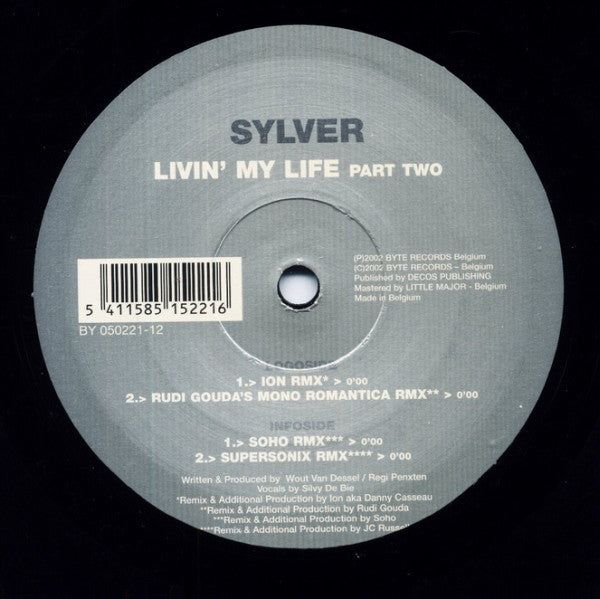 Sylver : Livin' My Life (Part Two) (12")