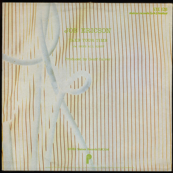 Joe Ericson : Take Your Time (Special 12" Mix) (12")