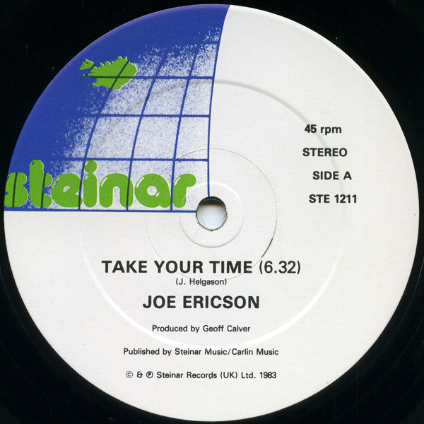 Joe Ericson : Take Your Time (Special 12" Mix) (12")