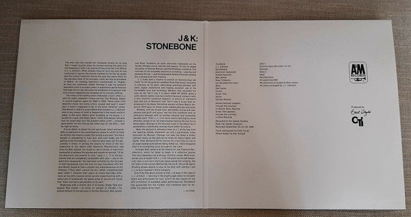 J* & K* : Stonebone (LP, Album, RSD, RE, Red)