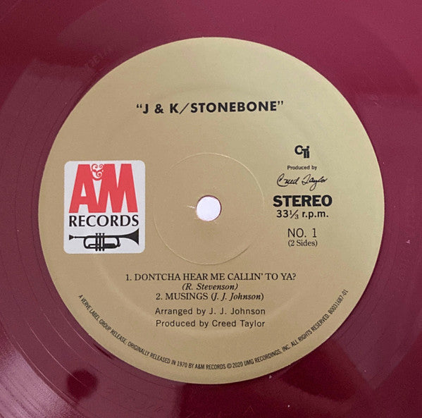 J* & K* : Stonebone (LP, Album, RSD, RE, Red)