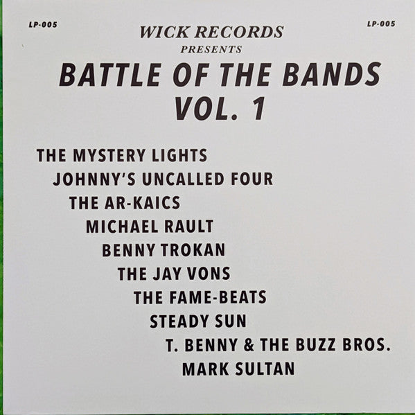 Various : Wick Records Presents - Battle Of The Bands Vol. 1 (LP, RSD, Comp, Bla)