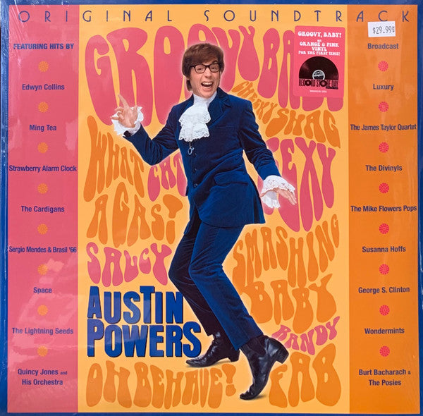 Various : Austin Powers (Original Soundtrack) (RSD, Comp, RE + LP, Ora + LP, Pin)