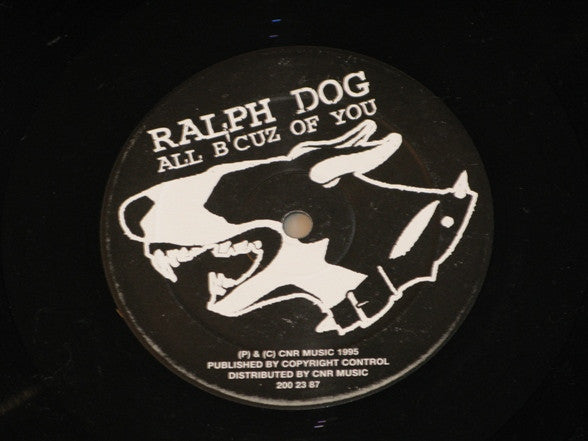 Ralph Dog : All B'cuz Of You (12", Maxi)