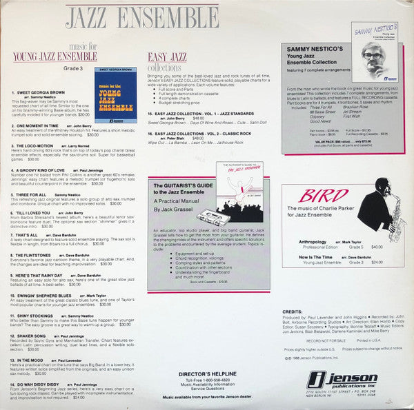 Unknown Artist : In Concert: Concert Band Vol. 24 / Jazz Ensemble Vol. 20 (2xLP, Promo)