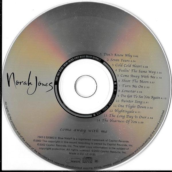 Norah Jones : Come Away With Me (CD, Album)