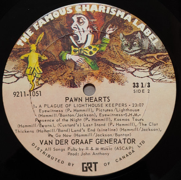 Van Der Graaf Generator : Pawn Hearts (LP, Album, Gat)