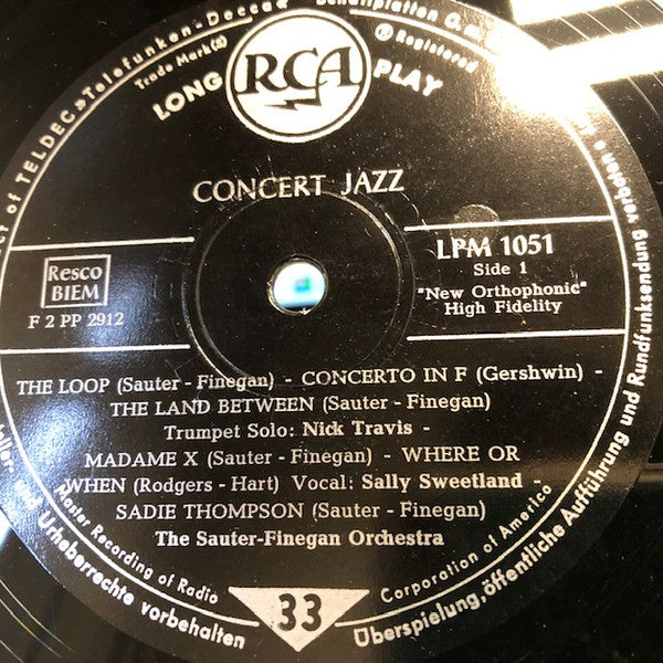 Sauter-Finegan Orchestra : Concert Jazz (LP)