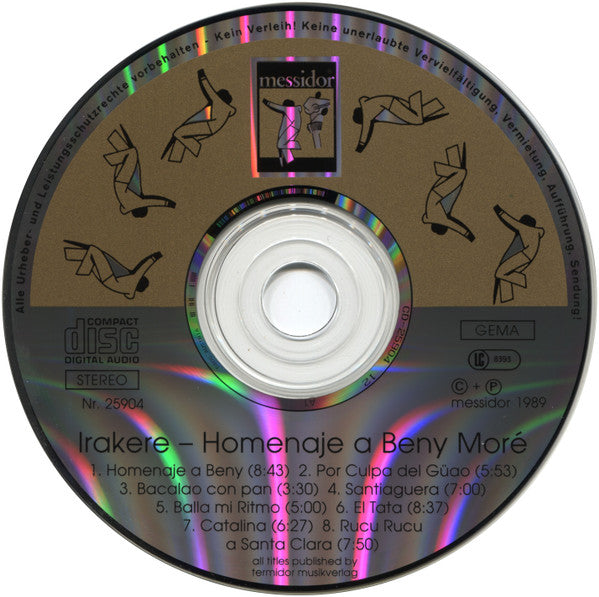 Irakere : Homenaje A Beny Moré (CD, Album, Bro)