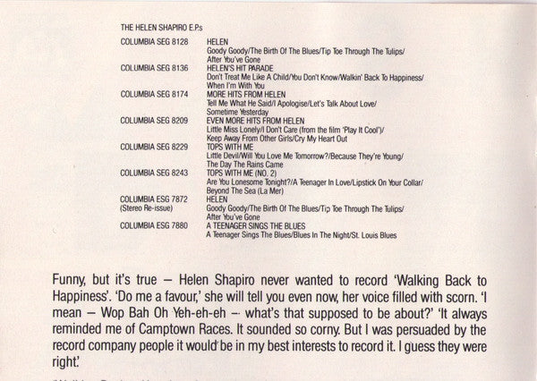 Helen Shapiro : The EP Collection (CD, Comp)